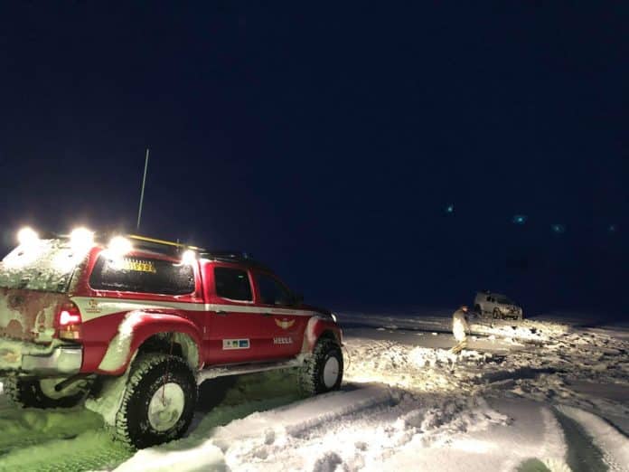 Björgunarsveitarbíll frá Hellu