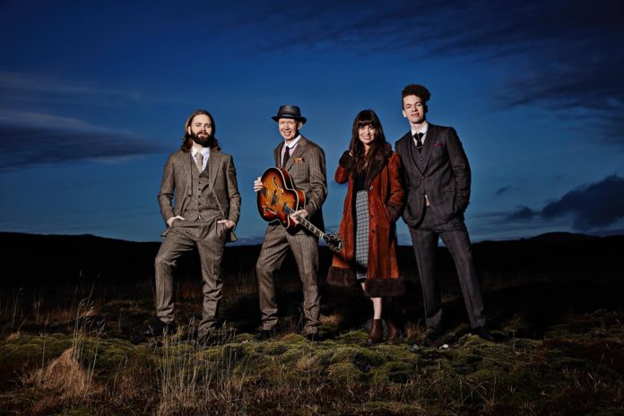 Unnur Birna og Björn Thoroddsen ásamt Skúla Gíslasyni og Sigurgeiri Skafta Flosasyni. Ljósmynd/Aðsend