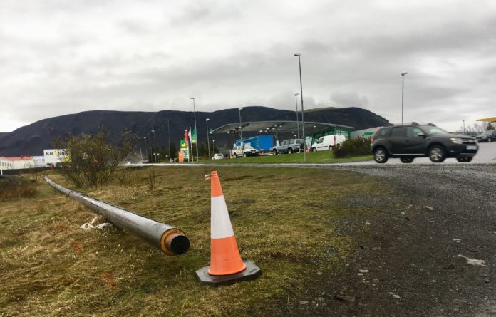 Suðurlandsvegur við Arnberg á Selfossi