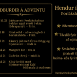 Aðventan á hendur í höfn
