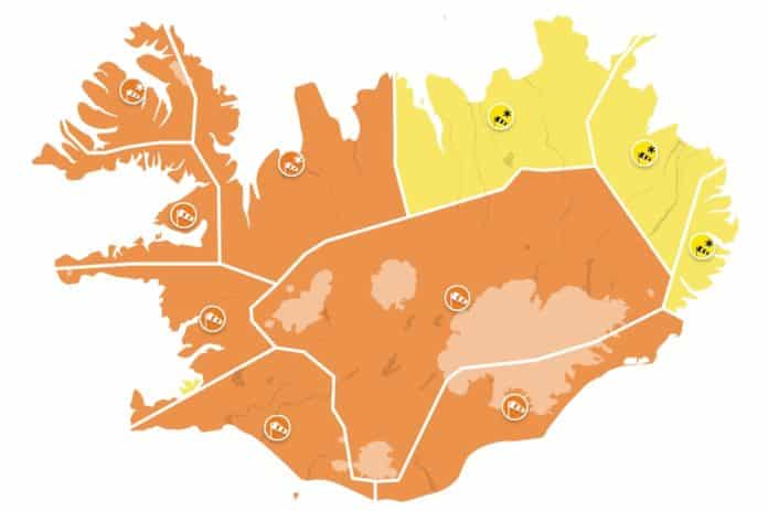 Appelsínugul viðvörun