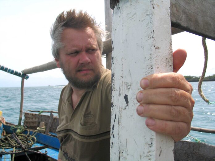 Bjarni Harðarson á Indlandshafi.