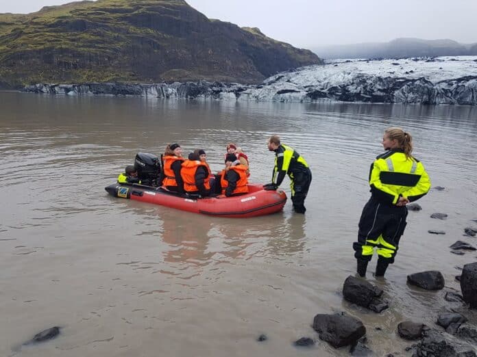 Mæling á jokli Hvolsvöllur