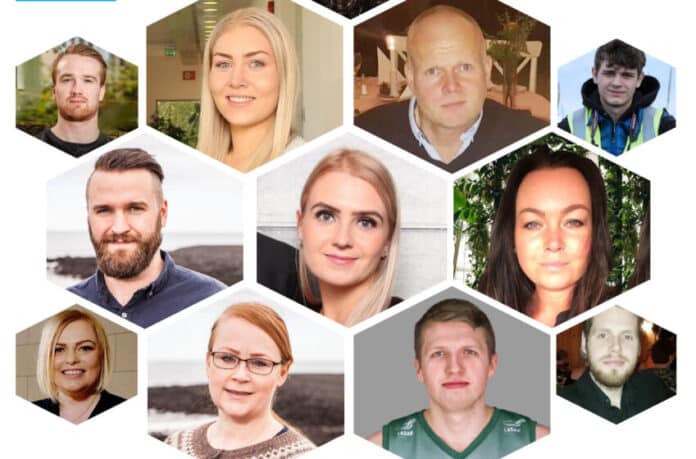 Hluti frambjóðenda D-listans í Ölfusi 2022