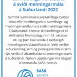 menningarverðlaun auglýsing 2022