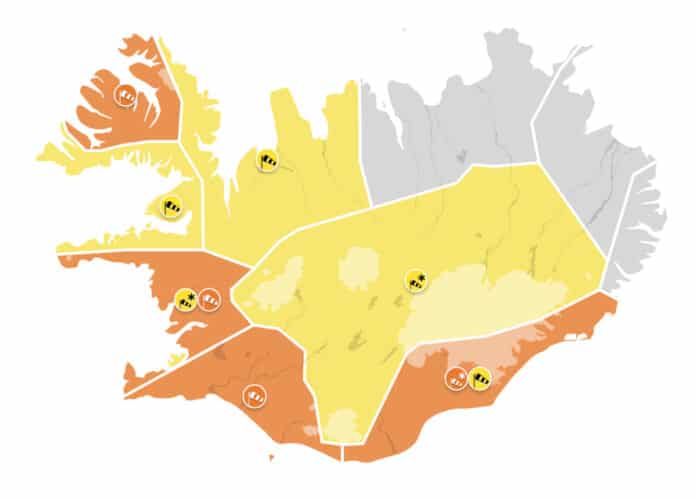 Appelsínugul viðvörun