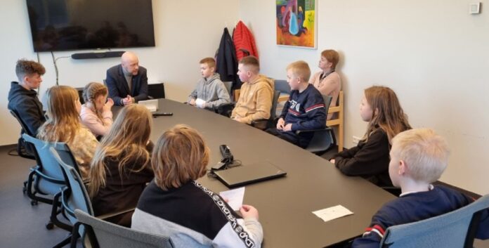 Fundað með umhverfisnefnd Hvolsskóla