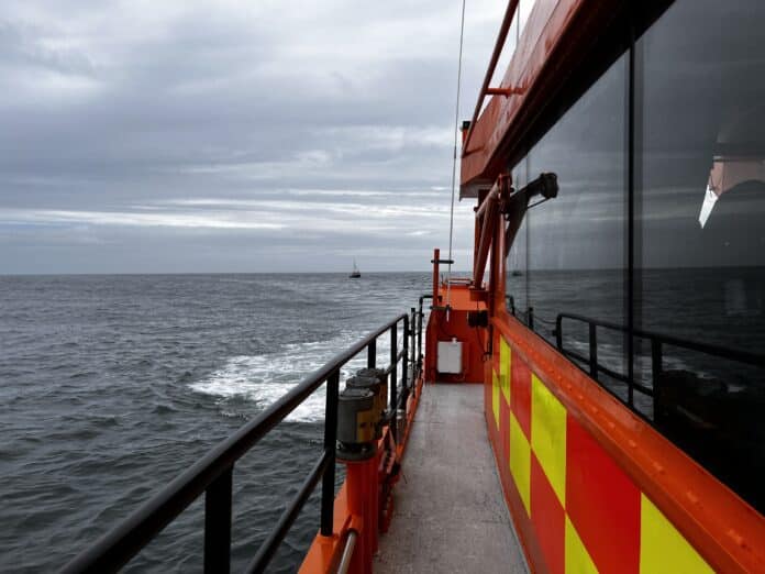 Frá aðgerðum dagsins um borð í Þór. Ljósmynd/Landsbjörg