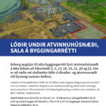 Víkurheiði auglýsing