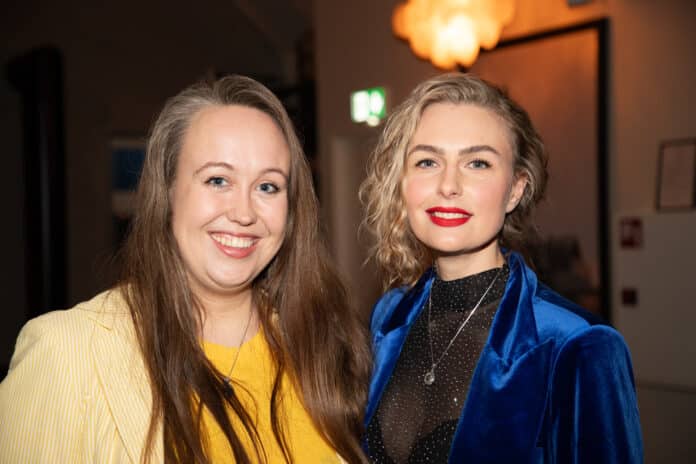 Harpa Rún Kristjánsdóttir og Fanney Hrund Hilmarsdóttir fögnuðu útgáfu nýjustu bóka sinna.