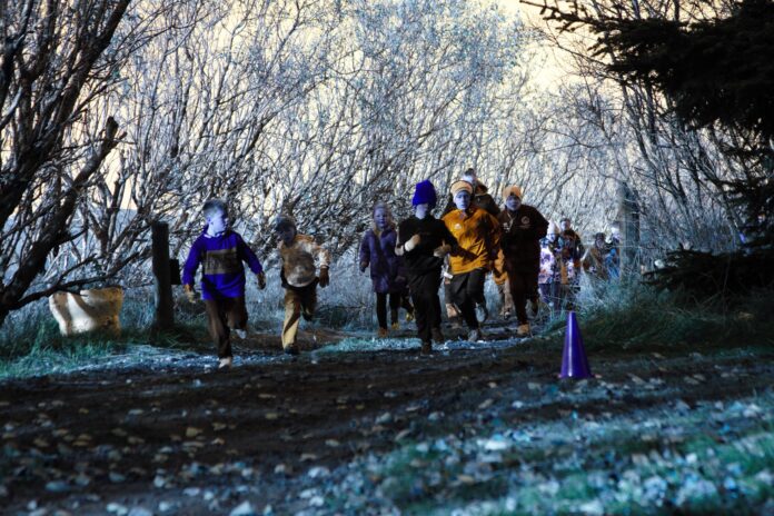 Frá Ólympíuhlaupi ÍSÍ í Laugalandsskóla. Ljósmynd/Aðsend