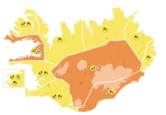 Appelsínugul viðvörun