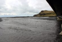 Lítið hlaup í Múlakvísl