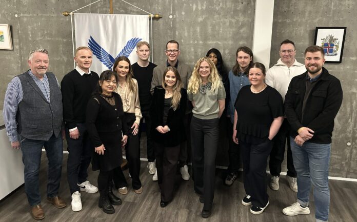 Frambjóðendur D-listans í Hveragerði. Ljósmynd/Aðsend