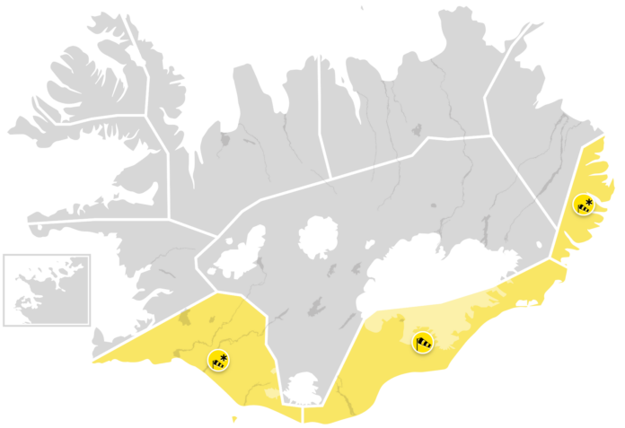 Veður Gul viðvörun