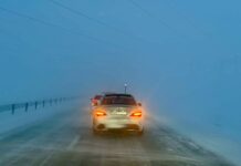 Gul viðvörun á laugardagskvöld