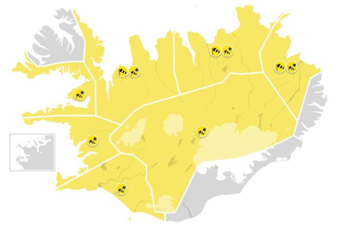 Gul viðvörun 010426