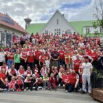 Arsenalfólk málaði miðbæinn rauðan