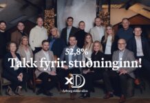 Takk fyrir stuðninginn kæru íbúar Árborgar!