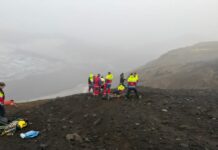 Sextíu björgunarsveitarmenn kallaðir út með hraði